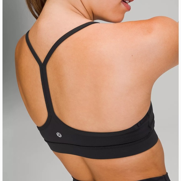 LULULEMON SIZE 4 BURGANDY FLOW Y BRA - Picture 6 of 6